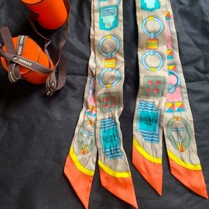 Hermes twilly authentic silk scarf for bag / accessories